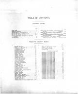 Table of Contents, Rolette County 1910